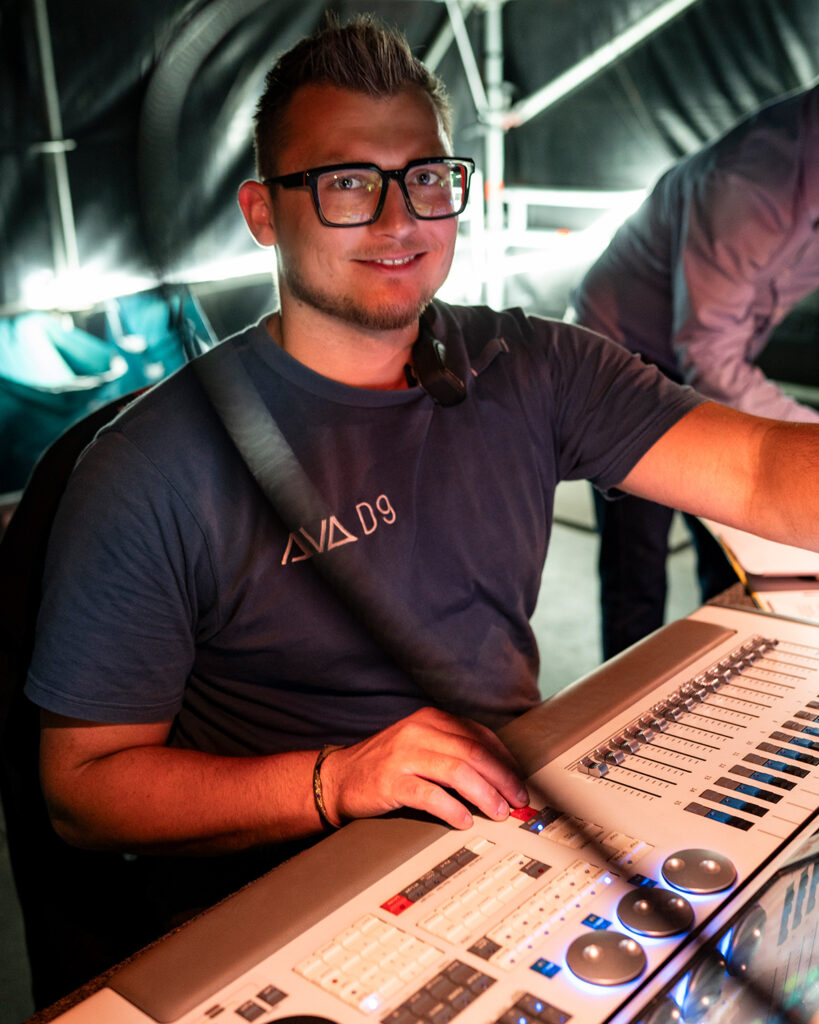 Lucas Prien am Mischpult