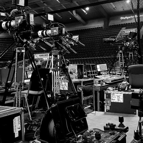 Galerie Media schwarz-weiß Hochformat